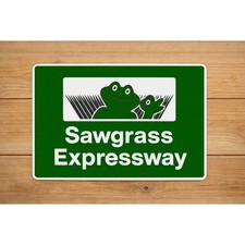 Sawgrass Expressway Road Sign FROG Florida Highway Interstate Freeway Parkway picture