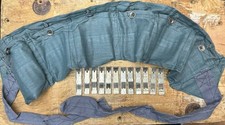 WWII-era 8mm Mauser Stripper Clips, 12 w/Bandolier 7.92 Turk/German/Yugo steel picture
