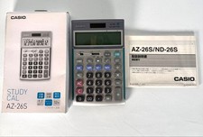 CASIO AZ-26S 12 Digit Practical Calculator Box with Instructions #494c9e picture