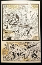 Uncanny X-Men #271 pg. 4 Psylocke Jim Lee 11x17 FRAMED Original Art Poster Marve picture