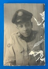 WWII African American Soldier Portrait Photo US Army Air Forces 1940s picture