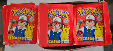 1999 TOPPS MERLIN POKEMON STICKERS LOT OF 120 SEALED PACKS * READ * picture