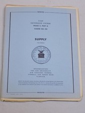 USAF Supply US Air Forces 1949 Restricted USAF Extension Course #210 Tyndall Old picture