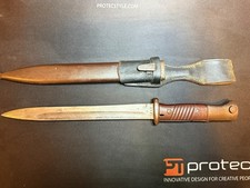 WW2 German K98 Bayonet, Cul 43, (E. Pack & S.) Matching Scabbard And frog. picture