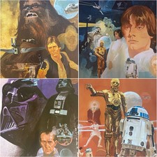 COMPLETE SET Vintage Coca-Cola Company Star Wars IV Original Posters 1977 picture