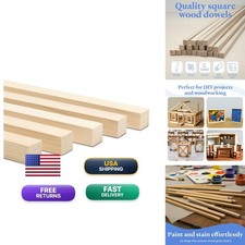 Woodpeckers 1-inch x 48 Square Dowel Rod Pack of 25 Hobby Wood Sticks picture