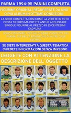 COMPLETE SERIES PARMA 1994-95 PANINI original recovered excellent condition picture