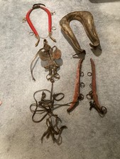 Antique Leather Horse Collar With Metal Horse Hames anterior Design Needs TLC picture