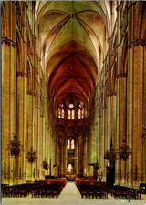 Vintage Bourges Cathedral France Interior Nave Architectural Postcard [AA] picture