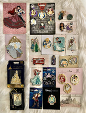 ATTN RESELLERS: Collection of 30 Auth Disney / Fantasy Pins -Tons of Princesses picture
