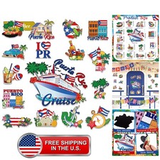 16 Pcs Puerto Rico Cruise Magnet, Puerto Rico Magnets Souvenirs Gifts Decorat... picture