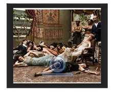FRENCH OPIUM PARTY 1918 HISTORIC COLORIZED 8X10 PHOTO picture