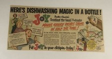 (1950’s) Joy Dish Soap Advertising Newspaper ad picture