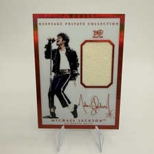 Michael Jackson BAD HOLO World Tour Fedora Relic #286 Keepsake Red 11/87 RARE picture