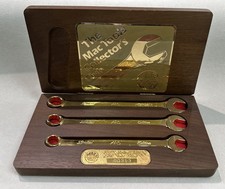 Mac Tools SDA 1986 Collectors Club 24K Gold 3pc Wrench Set picture
