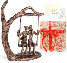 Anniversary Wedding Gifts for Couple/Her - Romantic Couple Statue in Love, Antiq picture