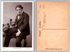 Mr Martin Harvey Actor Two Dogs Rotary Photographic Postcard picture