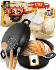 Hornillo de hierro fundido para hornear pan - Incluye accesorios para pan de mas picture