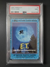 1982 TOPPS E.T. #1 TITLE CARD PSA 9 BEAUTIFUL New Grade picture