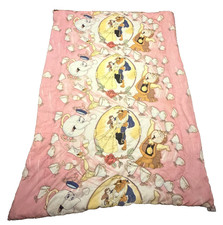 Vintage 1991 Disney Beauty and the Beast Comforter Twin82” x 62” Pink reversible picture