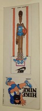 Rare Vintage 1970s Nike Promo Sticker Basketball Comic Character Graphic Logo picture