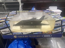 Franklin Mint Precision Models Armour Collection Black Jet Aircraft Model In Box picture