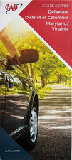 New AAA DELAWARE WASHINGTON DC MARYLAND VIRGINIA STATE ROAD MAP   LATEST 2025 picture