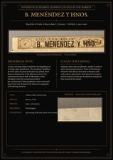 EXTREMELY RARE B. MENÉNDEZ Y HNOS. — EARLY 20TH-CENTURY TOBACCO BAND picture