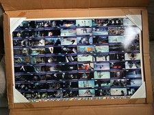 1997 Topps Star Wars Widevision Trading Card Uncut Sheet 40x25 picture