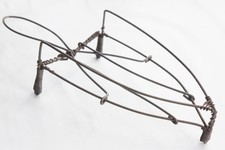 Vintage Swedish Rare Antique Wire Hobo Art Sad Iron Trivet Cottagecore picture