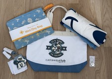 Disney Cruise DCL Platinum Castaway Club Gift Set TOTE+BAG+TAGS+TOWEL+Keychain picture
