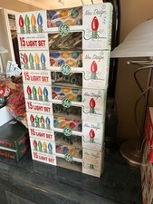 Vintage GE Christmas 15 Light Set.  New In Box. 5 Boxes picture
