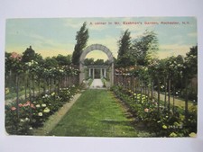 A CORNER IN MR EASTMAN'S GARDEN POSTCARD ROCHESTER NY NEW YORK 1912 picture