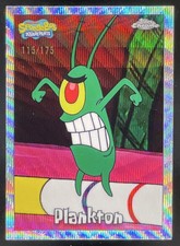 2025 Topps Chrome SpongeBob SquarePants 25th Anniversary Wave #29 Plankton /175 picture