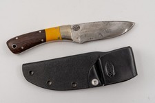 Vintage 1992 Ray Cannon Custom Alaska Handmade Hunting Knife & Leather Sheath picture