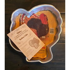 Vintage 1979 Wilton Turkey Cake Pan Thanksgiving Autumn Party Pan 2105-3114 picture