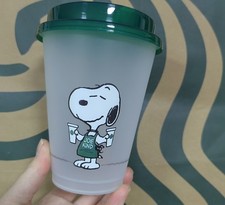 2025 NEW Starbucks Cartoon Plastic Coffee Cup 16oz Reusable Tumbler Cold Cup picture