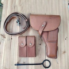 Original 1980 Surplus Chinese Army Type 54 TT Tokarev Pistol Leather Holster RAR picture