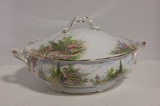 Rare Royal Albert Covered  Round Vegetable Bowl, Kentish Rockery, HTF, Disc picture