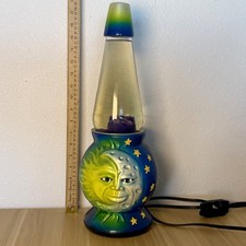VINTAGE 1999 Lava Lite Icon Series Celestial Sun Moon Lava Lamp Rare FOR PARTS picture