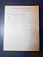 1907 Oregon Short Line Railroad Handwritten Letter Weiser Idaho Baker City Ore. picture