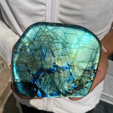 3.1lb Natural colorful labradorite crystal free form rough mineral specimen picture
