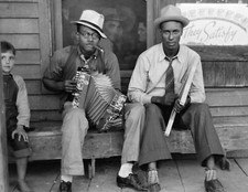 1938 African American Musicians New Iberia LA Old Photo 5