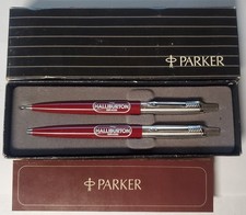 Halliburton Services Parker Pen and pencil Set - Oil Oilfield Janesville picture