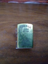 Vintage 1967-68 Vietnam ZIPPO Lighter 1st Infantry Division Big Red One Lai Khe picture