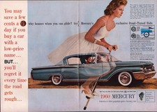 1959 Vintage Print AD - 1960 Mercury Montclair - Road Tuned Ride - Wall Art picture