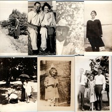 x7 LOT c1920s Flapper Sailor Collar Boots Snapshot Photos Family Fashion Garden picture