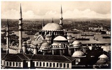 Süleymaniye Imperial Mosque Constantinople Turkey 1920s RPPC Islamic Istanbul picture