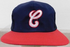 CHICAGO WHITE SOX - Vtg 80s-90s NWOT Navy Blue & Red Snapback Twins Hat picture