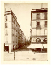 France, Bayonne, Rude du Port New albumen print 32.5x26 circa 1880   picture